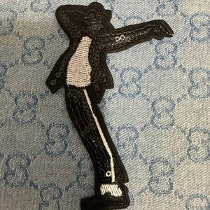 Black and White Sequin Patch